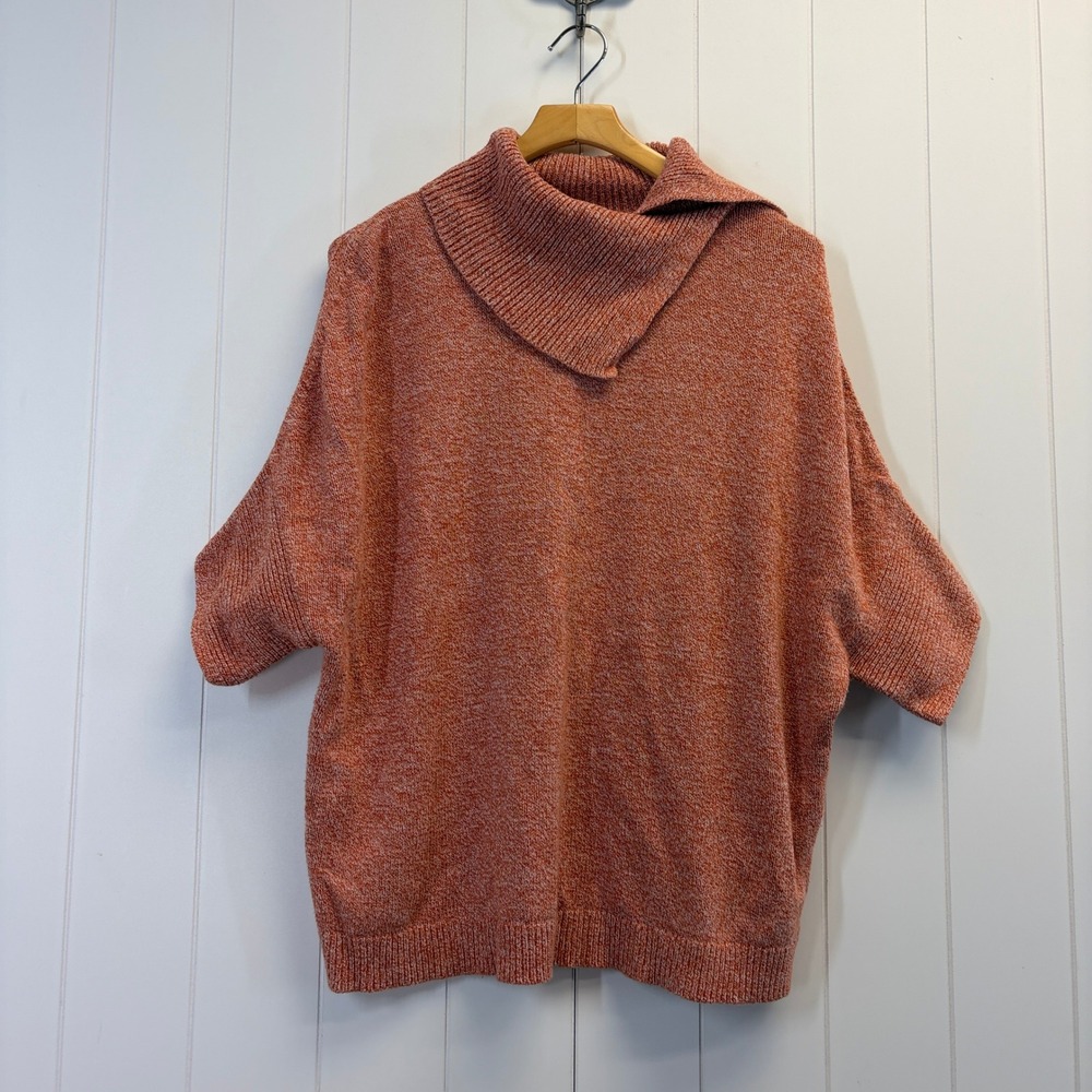 Cabi Boho Cowl Neck Space Dye Sweater Women Medium Earthy Cozy Hipster Autumn